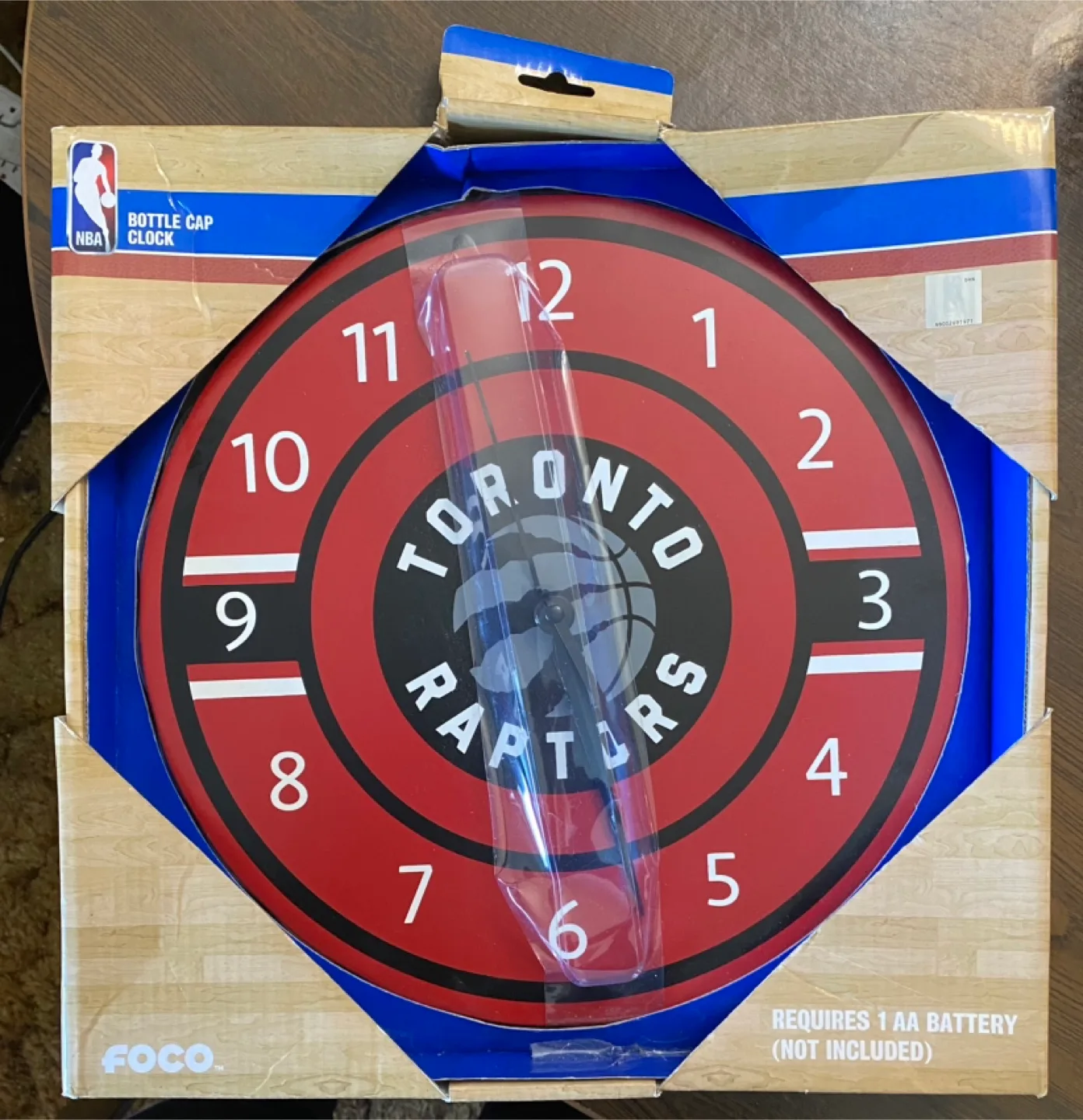 Toronto Raptors Bottle Cap Clock - New in Box! thumbnail