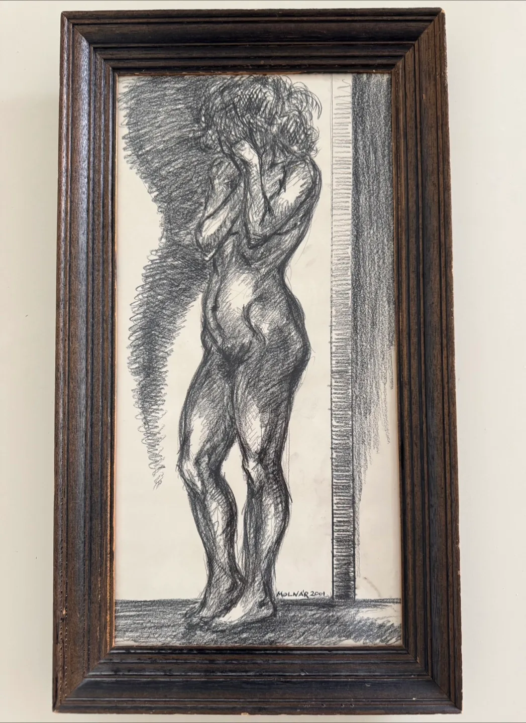 Framed Nude Sketch Art by Molnar 2001 image indicator(3)