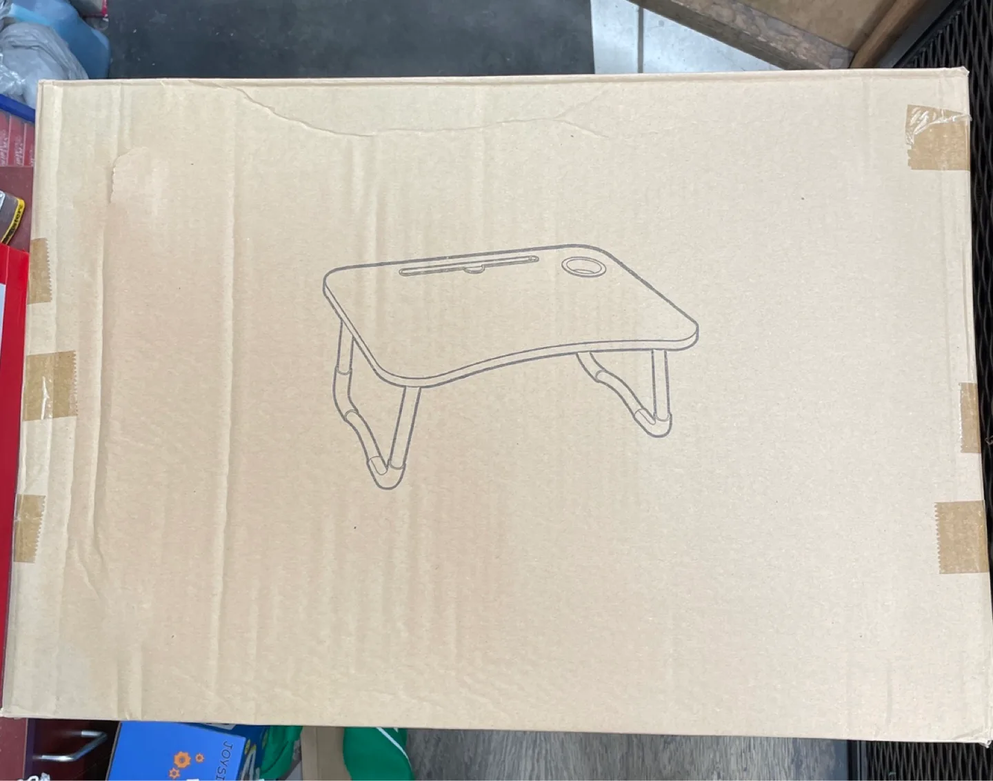 Laptop Bed Desk - Walnut, 23 inch image indicator(2)