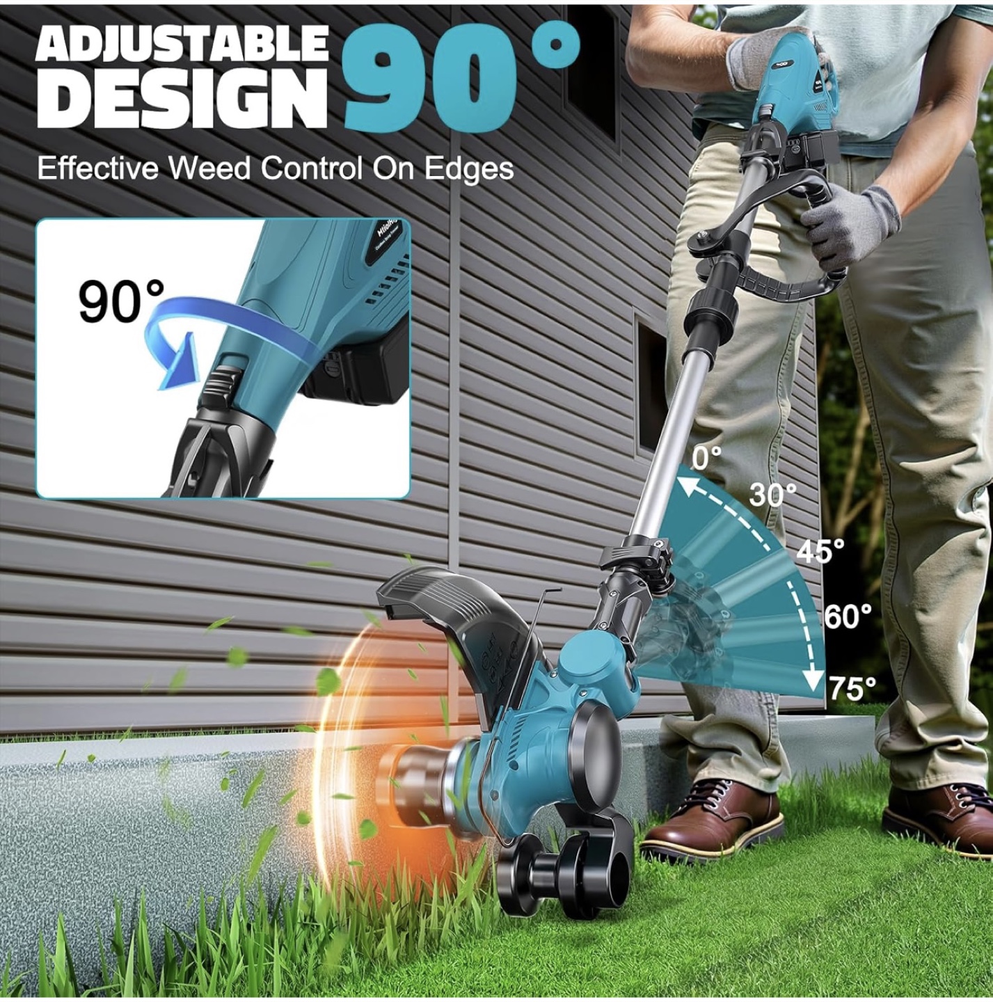NEW Cordless String Trimmer Compatible With Makita 18V + FREE 🎁 - photo 2