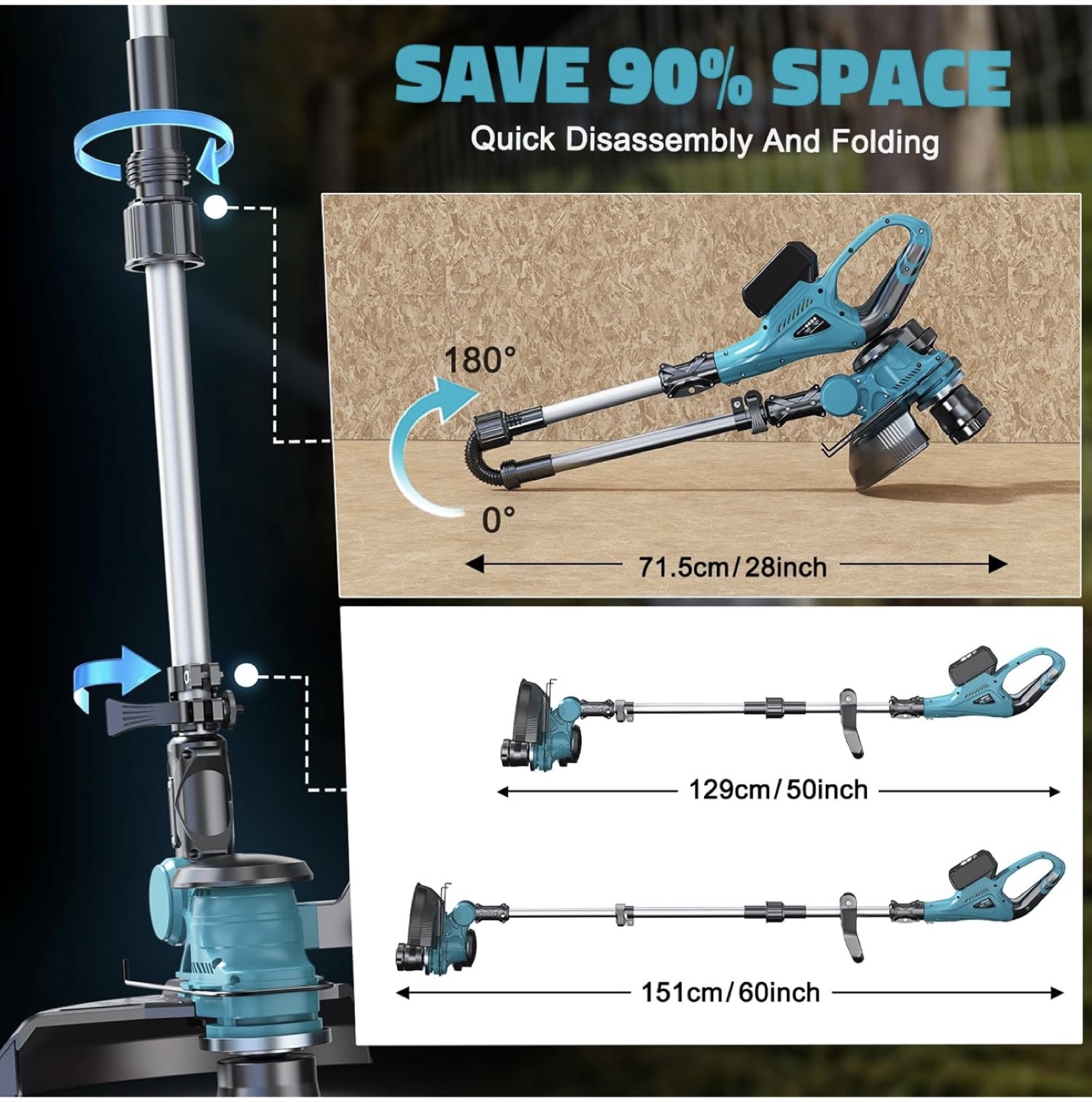 NEW Cordless String Trimmer Compatible With Makita 18V + FREE 🎁 - photo 4