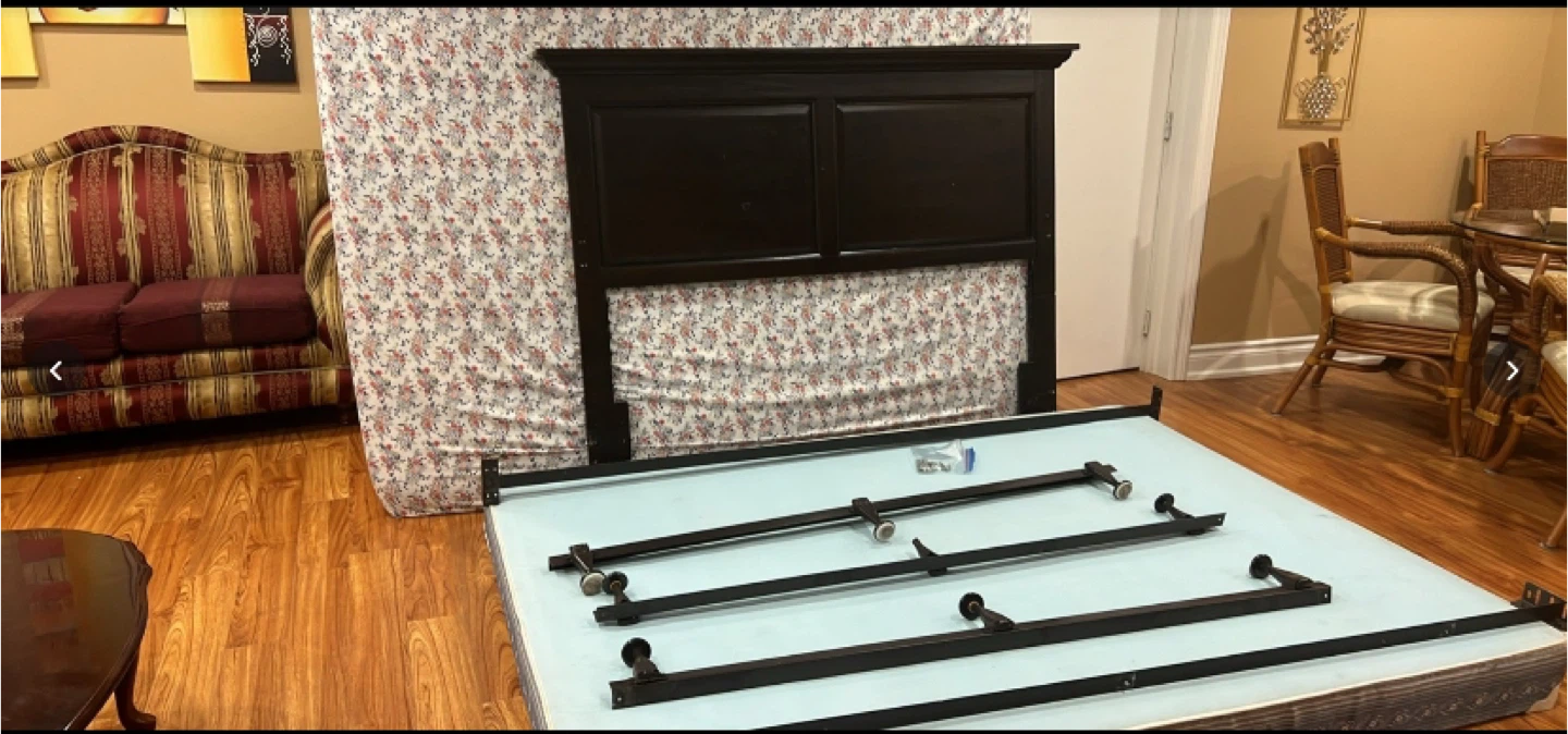 Twin bed -dark brown