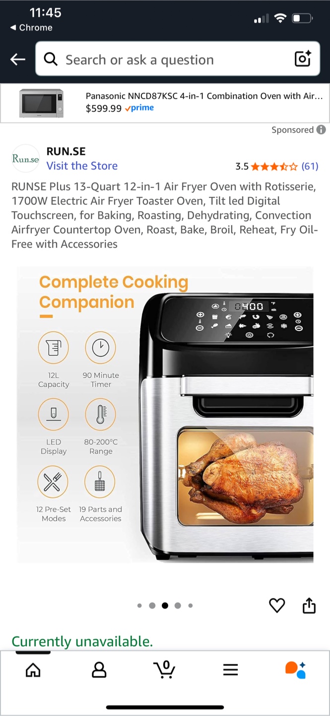 High Quality Air Fryer Oven 12L GLA-1006 - photo 3