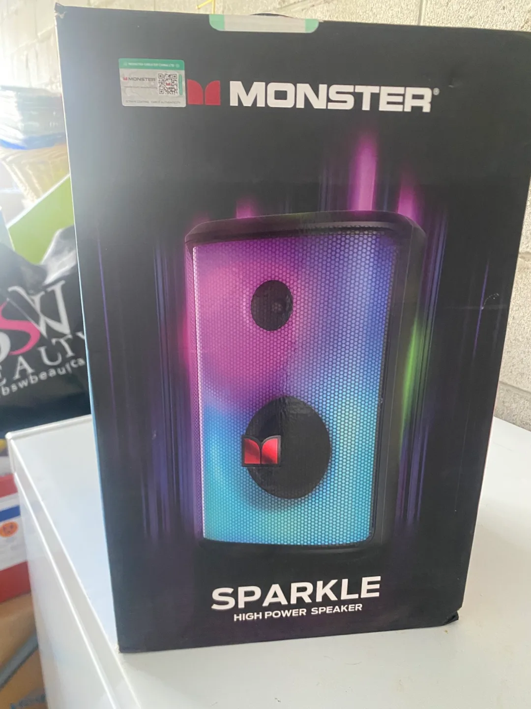Monster Sparkle High Power Bluetooth Speaker - New in Box! thumbnail