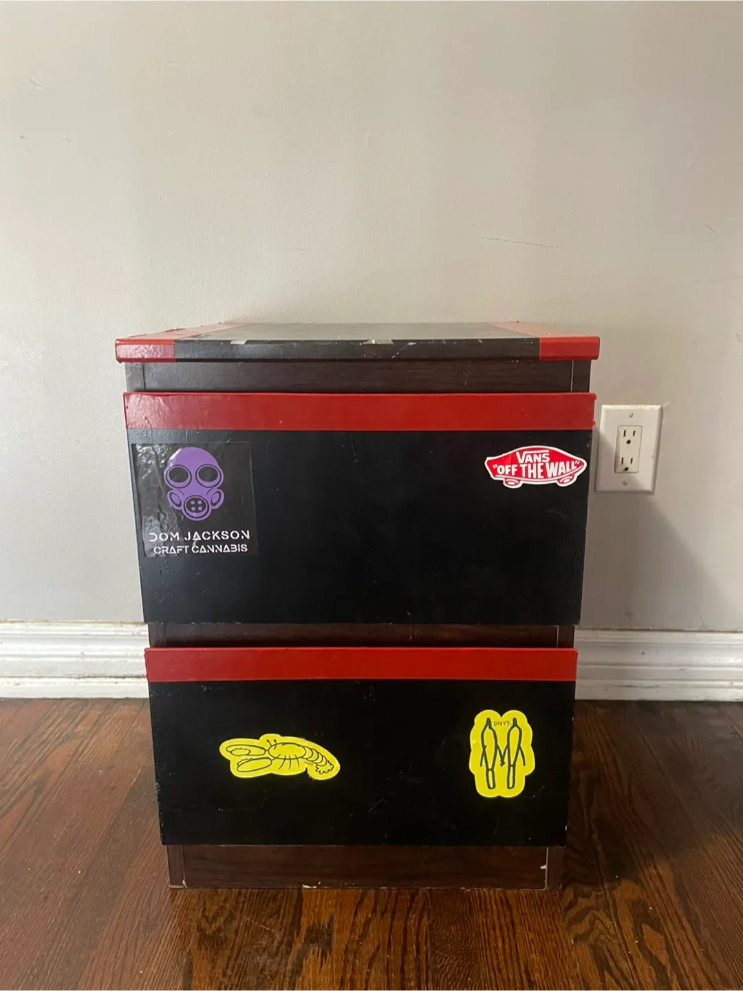 Upcycled Side Table with Drawers thumbnail