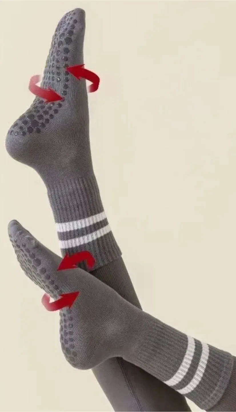 New Yoga Socks bundle -2pairs - Anti-Slip Grip image indicator(3)