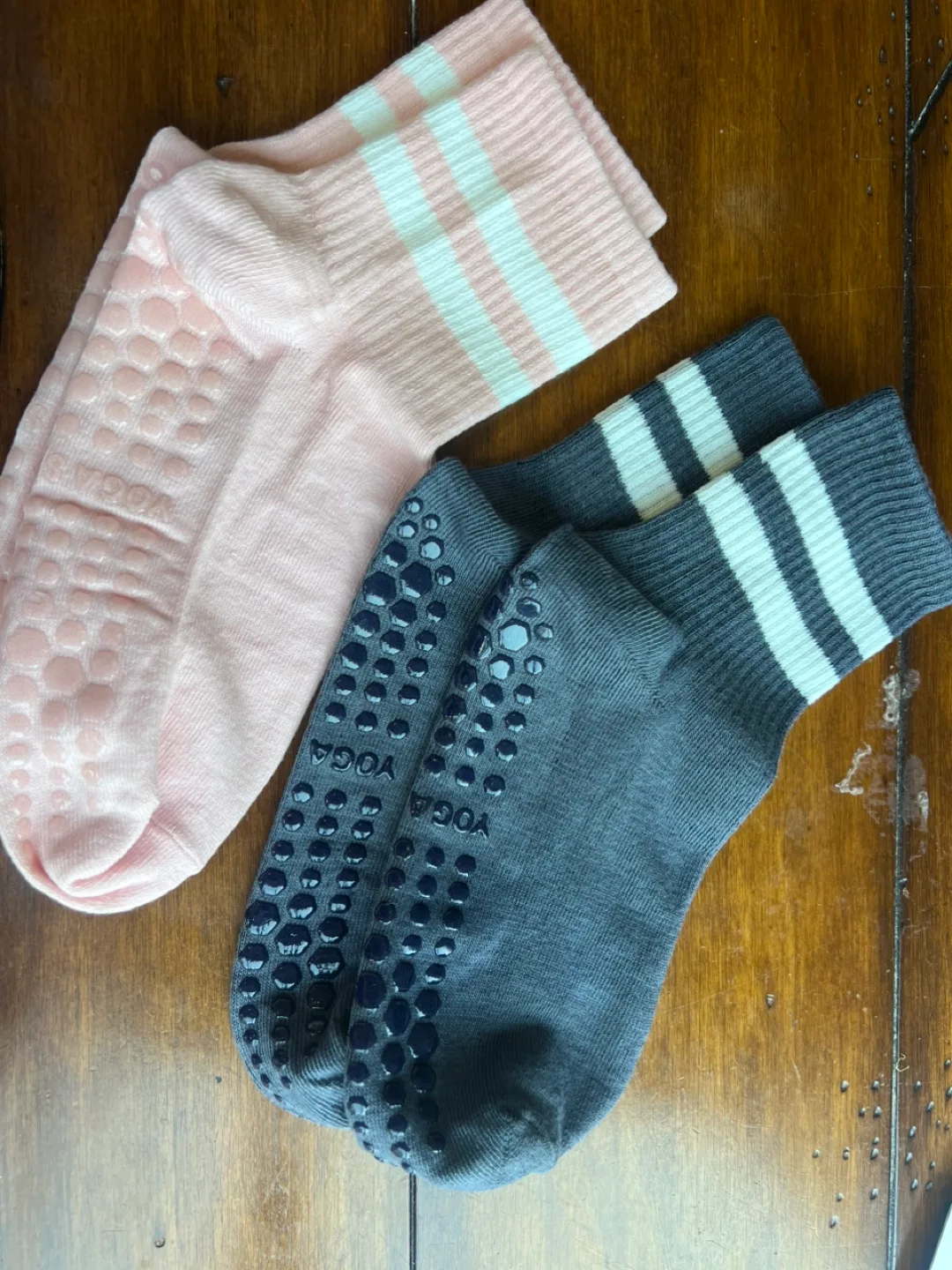 New Yoga Socks bundle -2pairs - Anti-Slip Grip image indicator(5)