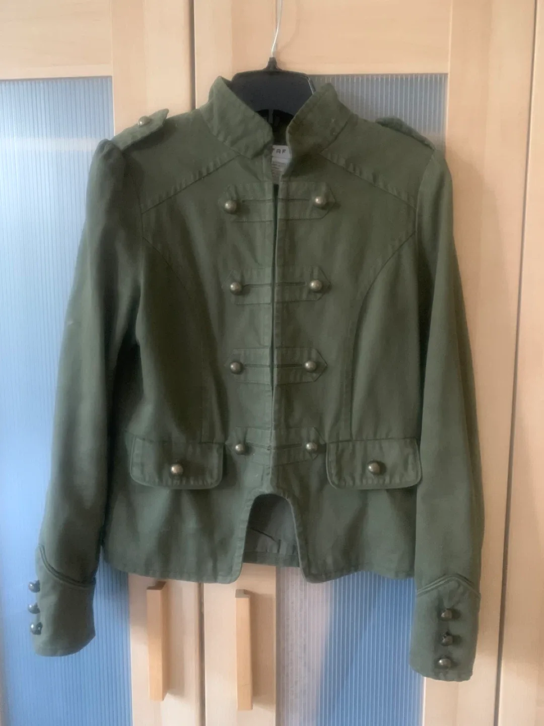 Zara TRF Women’s Olive Green Military Jacket - Size M thumbnail