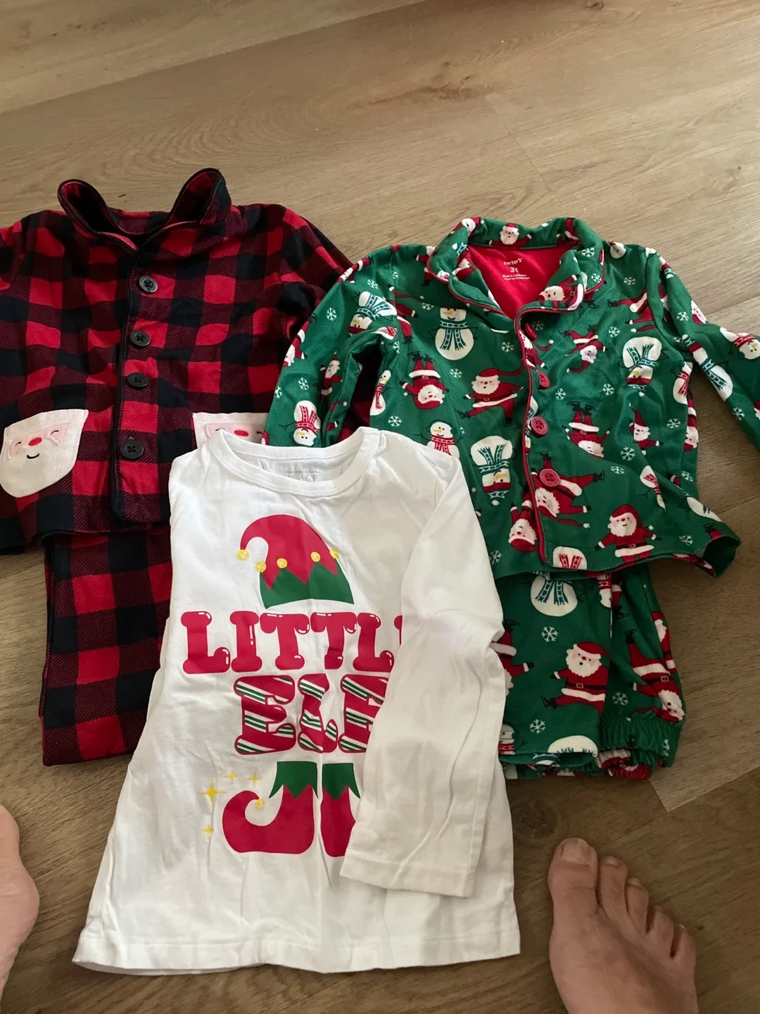 Carter's Christmas Pajamas - Size 3T thumbnail