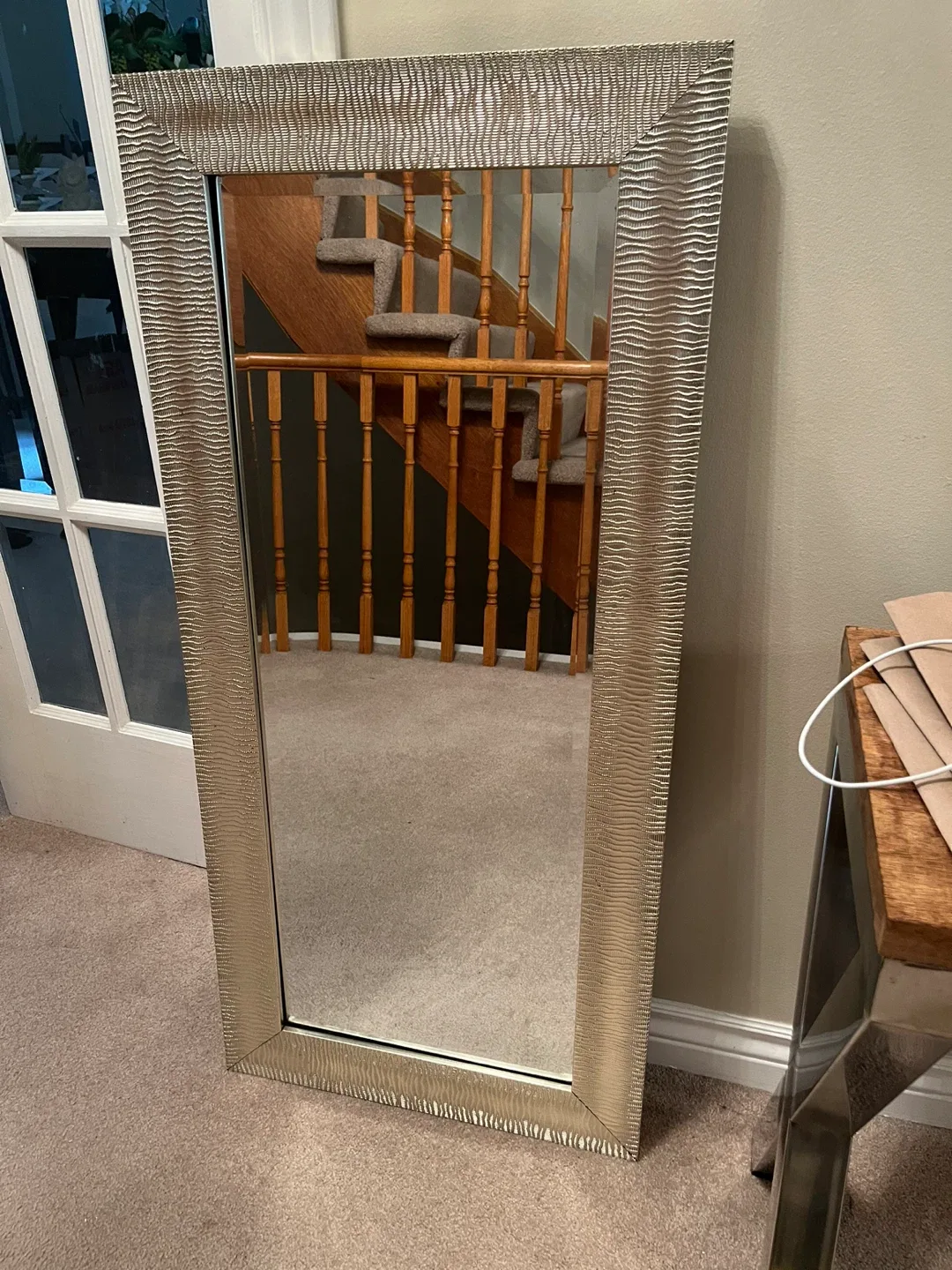 Beautiful mirror 41” x 19” can be hung either way thumbnail