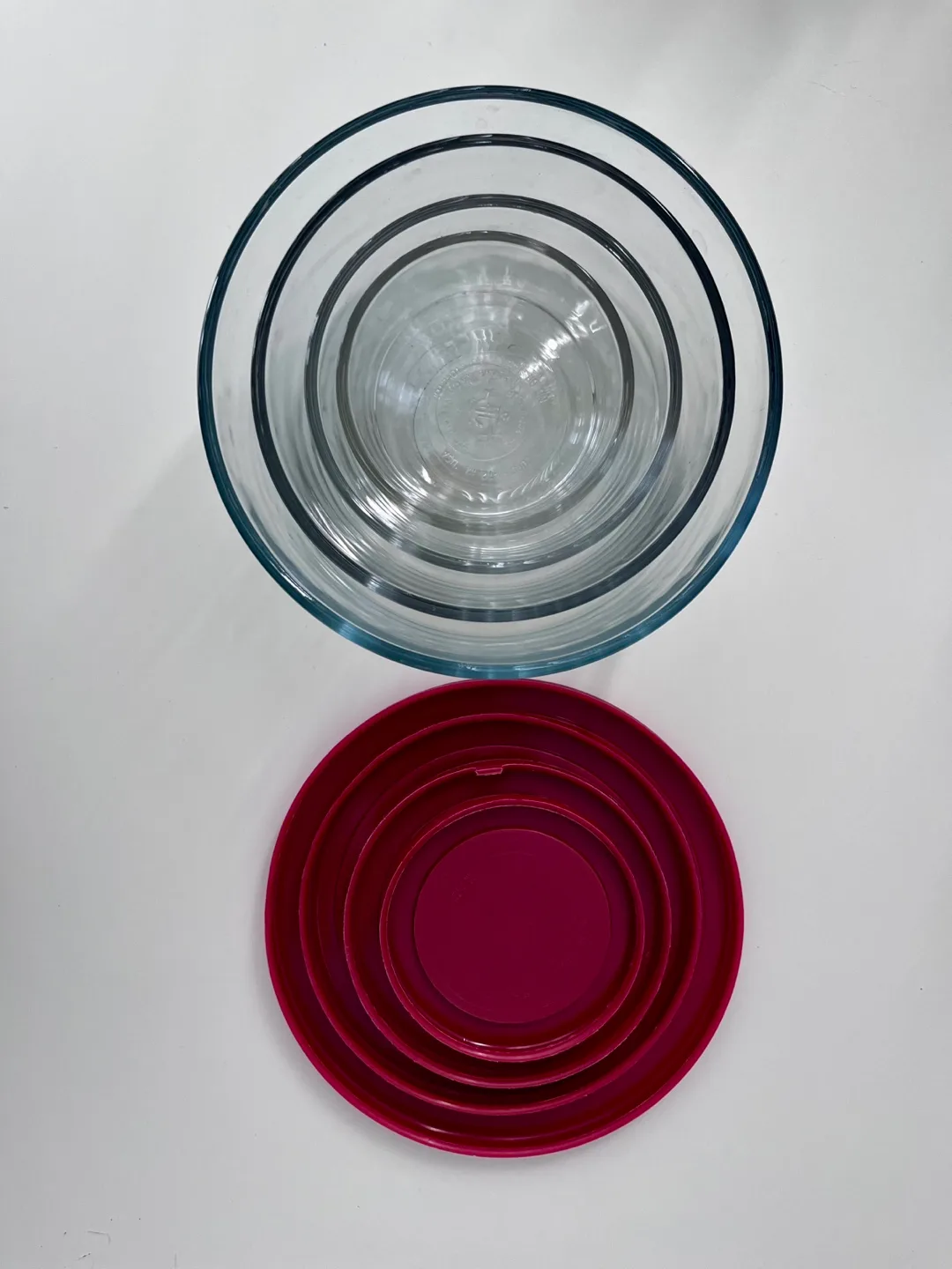 Anchor Hocking Round Glass Food Storage 8pc Set. image indicator(3)