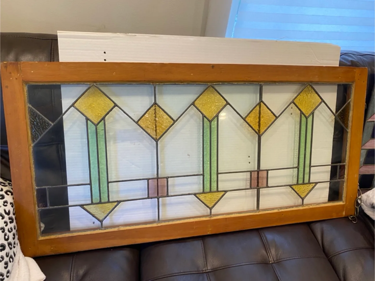 Vintage Stained Glass Window Panel image indicator(2)