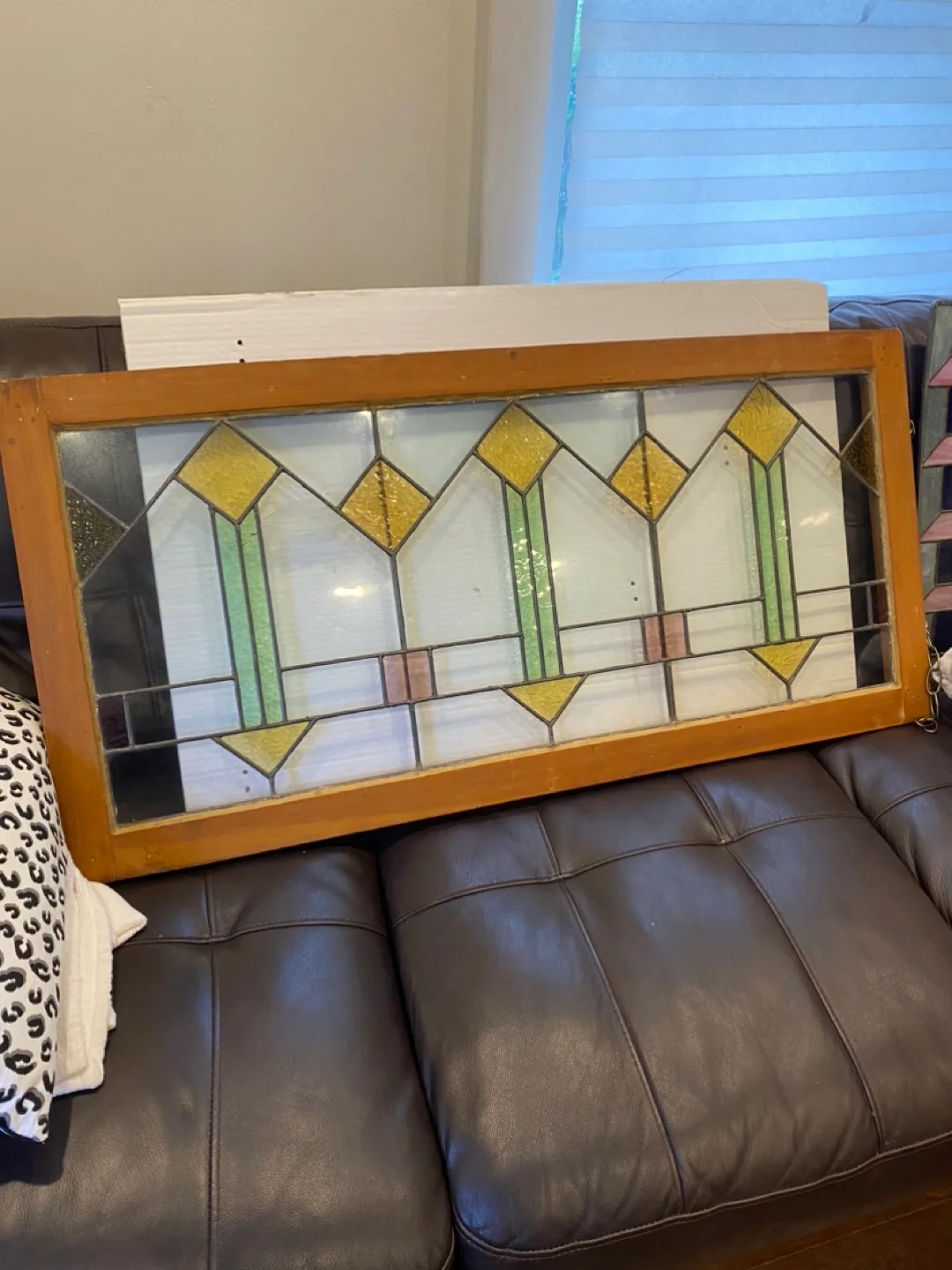 Vintage Stained Glass Window Panel thumbnail