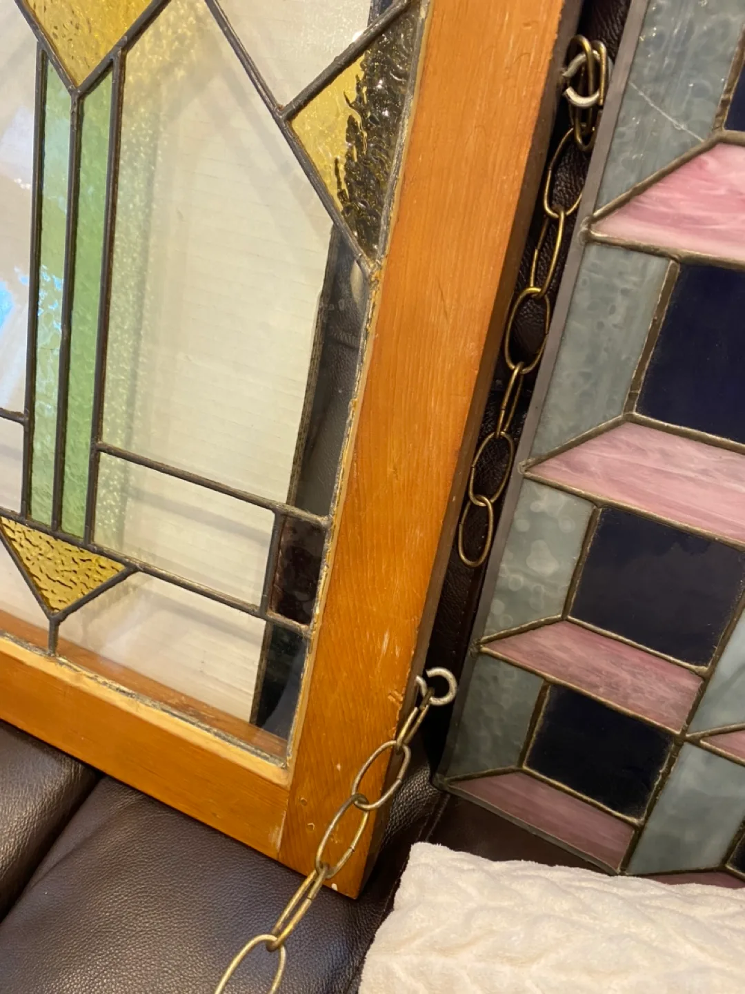 Vintage Stained Glass Window Panel image indicator(3)