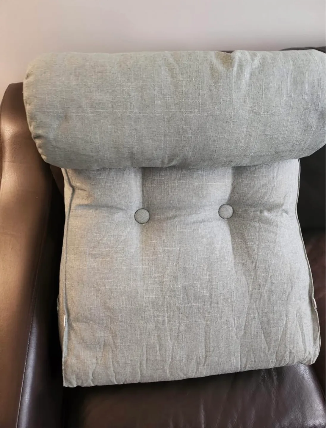 Backrest Reading Pillow - Light Green thumbnail