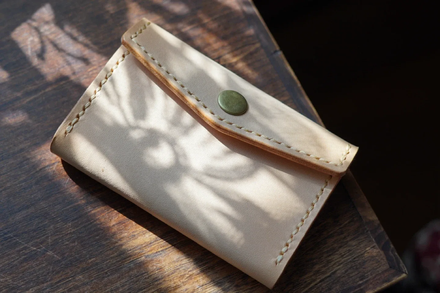 Handmade Leather Pouch, Pocket, Card Holder image indicator(5)