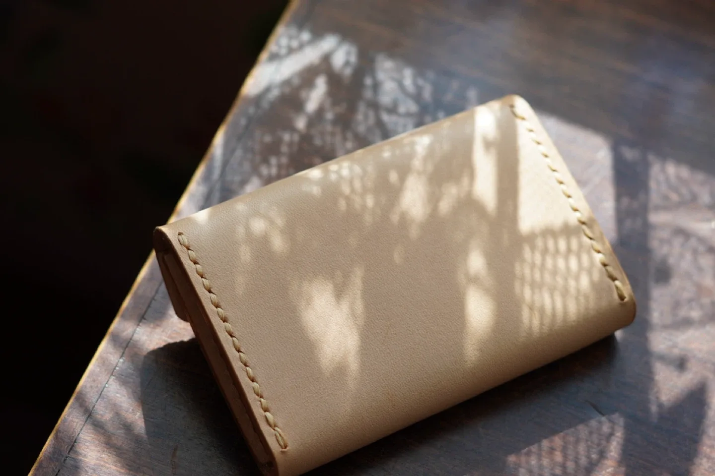 Handmade Leather Pouch, Pocket, Card Holder image indicator(6)