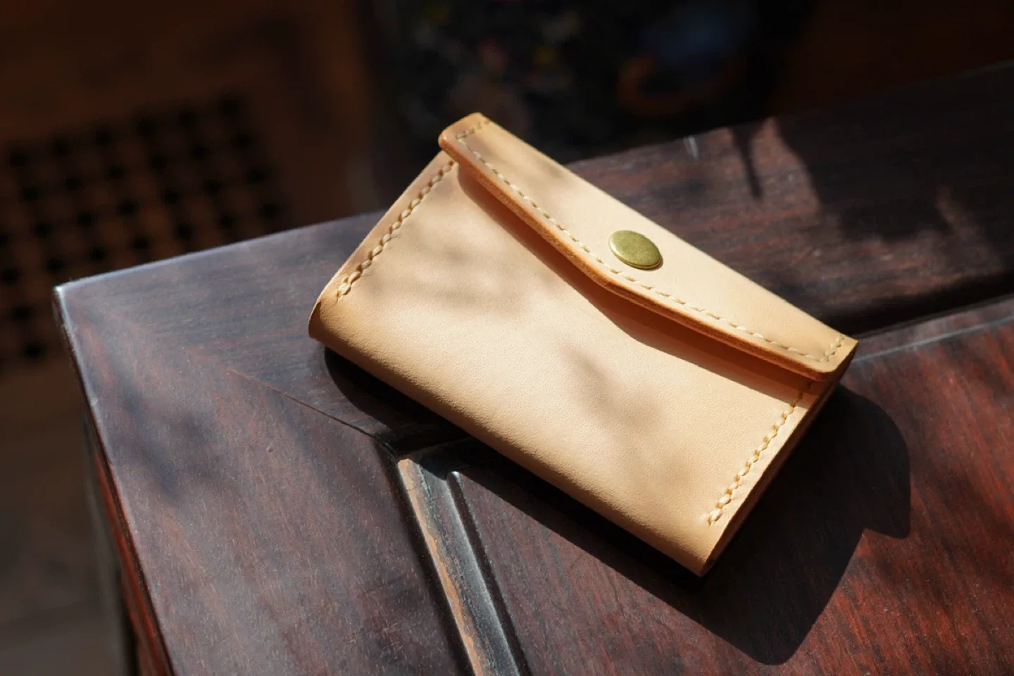 Handmade Leather Pouch, Pocket, Card Holder image indicator(9)