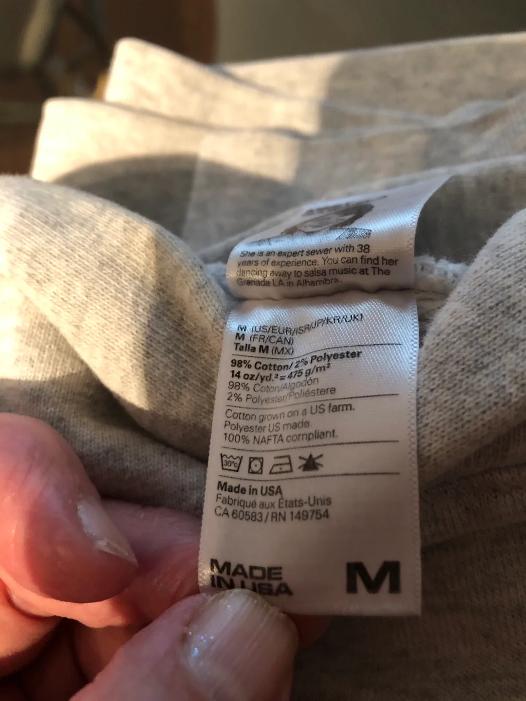 NEW Los Angeles Apparel Hoodie - Size M image indicator(7)