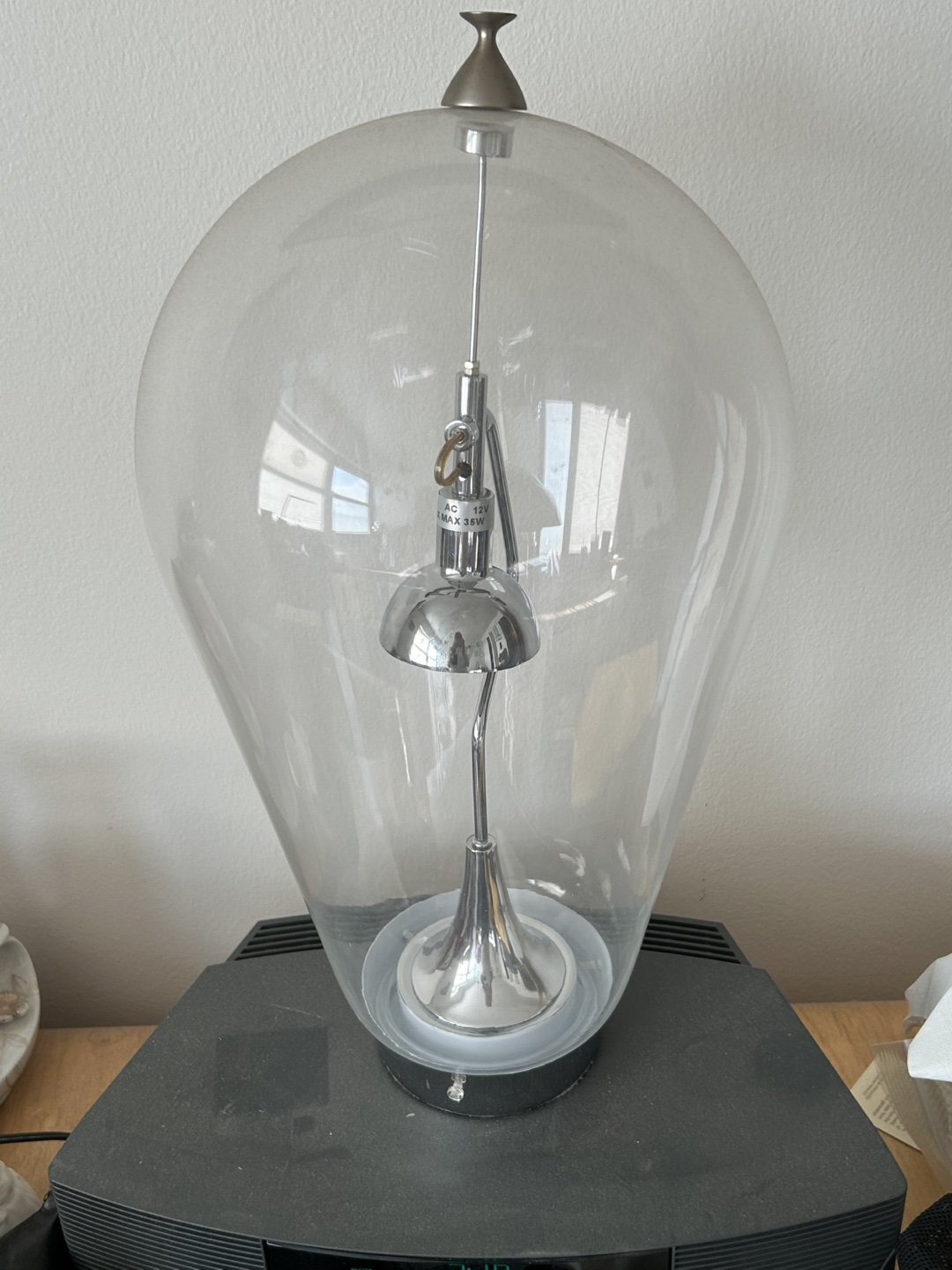 Clear Glass Table Lamp