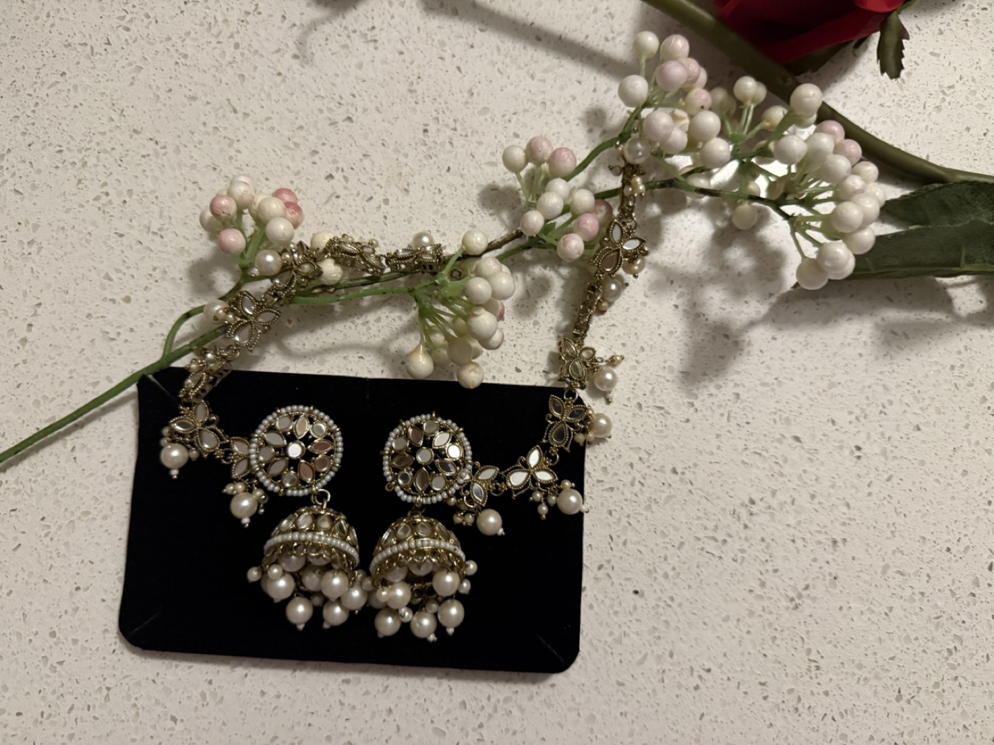 Pearl Necklace & Earring Set - $15 each - photo 5