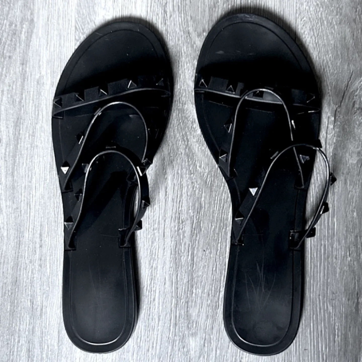 Black studded sandals - Size 10 thumbnail