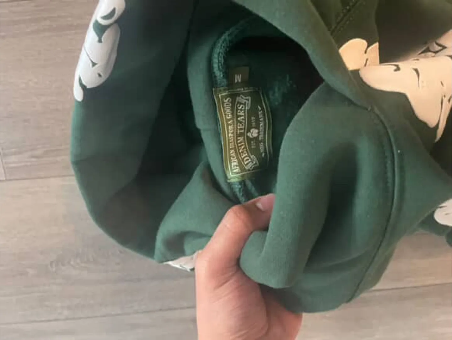 Denim Tears Green Hoodie - Size M image indicator(4)