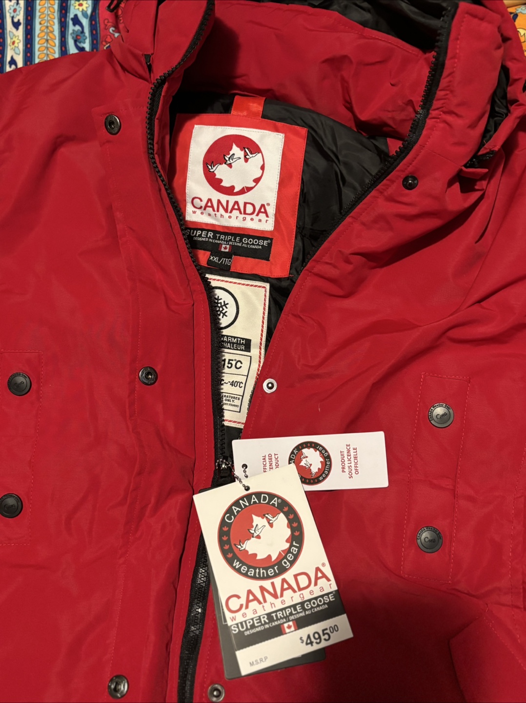 Canada Weather Gear Super Triple Goose Red XXL - photo 3
