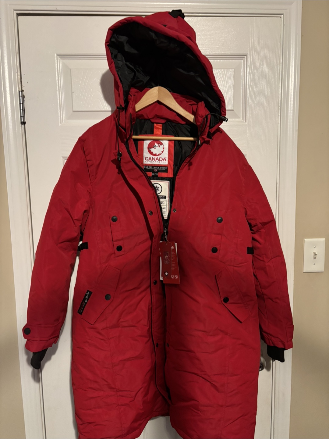 Canada Weather Gear Super Triple Goose Red XXL