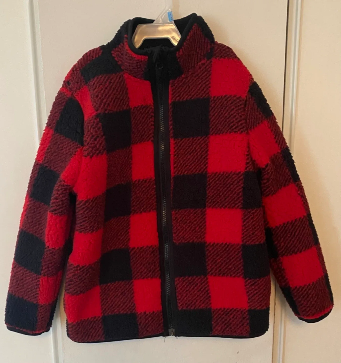 Kids checkered winter coat - Small (6) thumbnail
