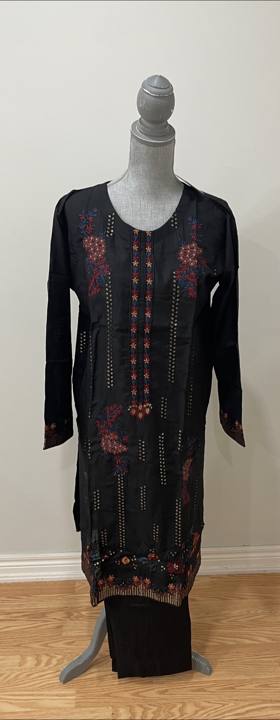 Khaadi Black Embroidered Kurti Set - photo 2