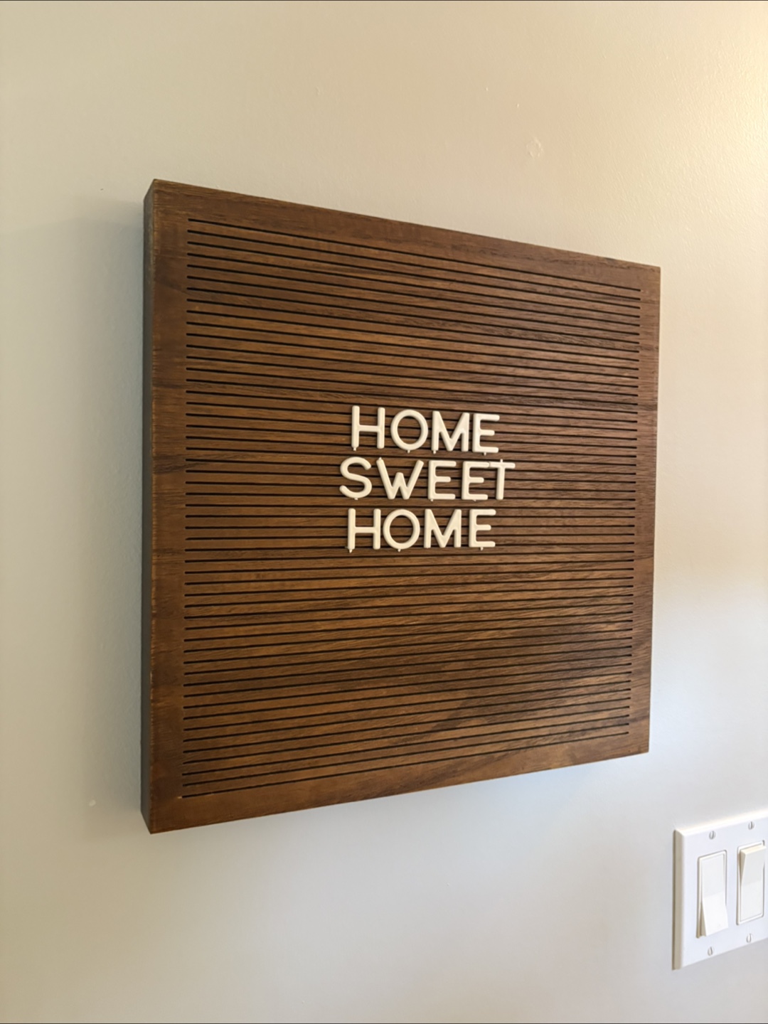 Home Sweet Home Wooden Letter Board