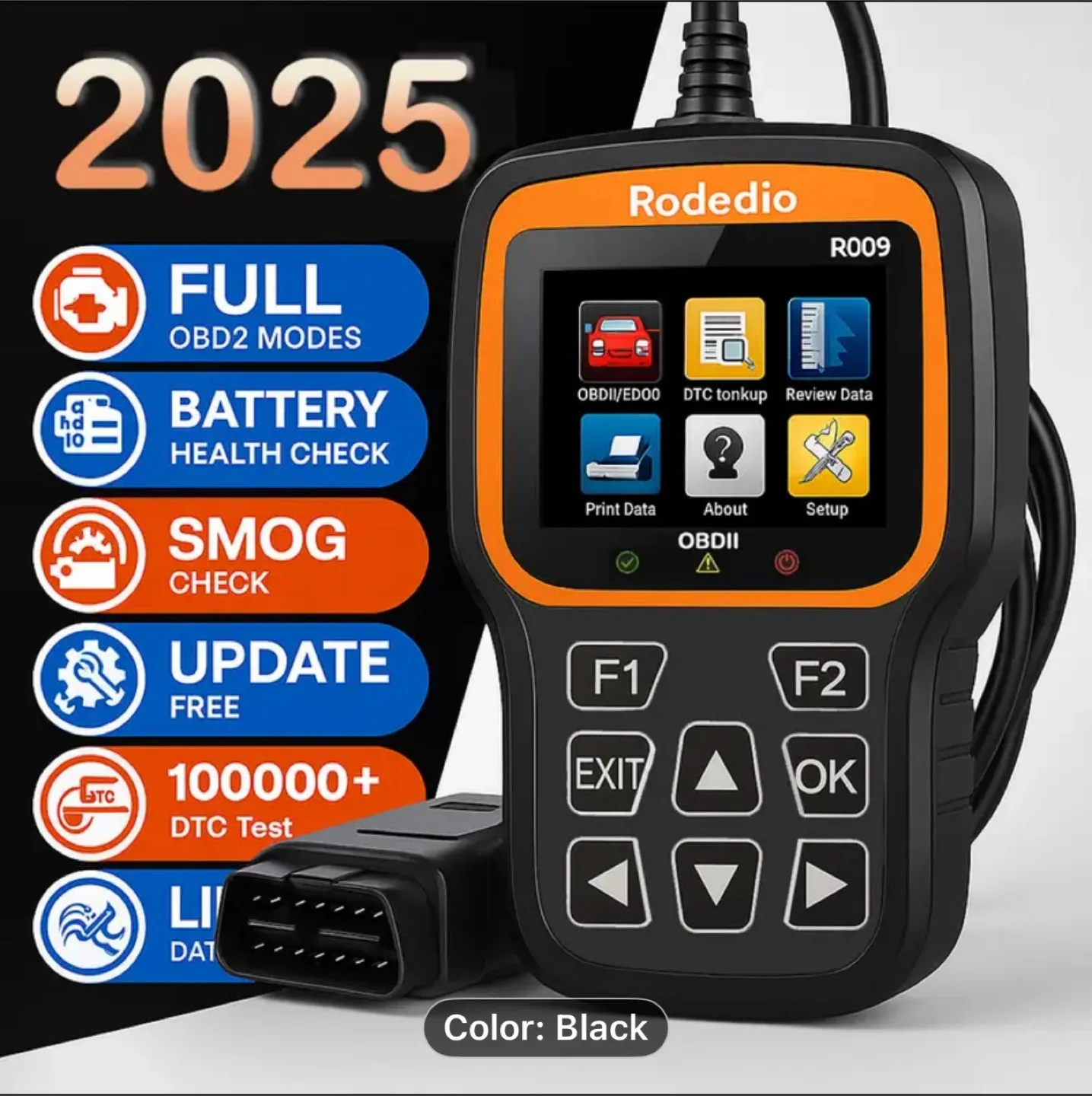 Professional OBD2 Scanner, Heavy-Duty Code Reader thumbnail