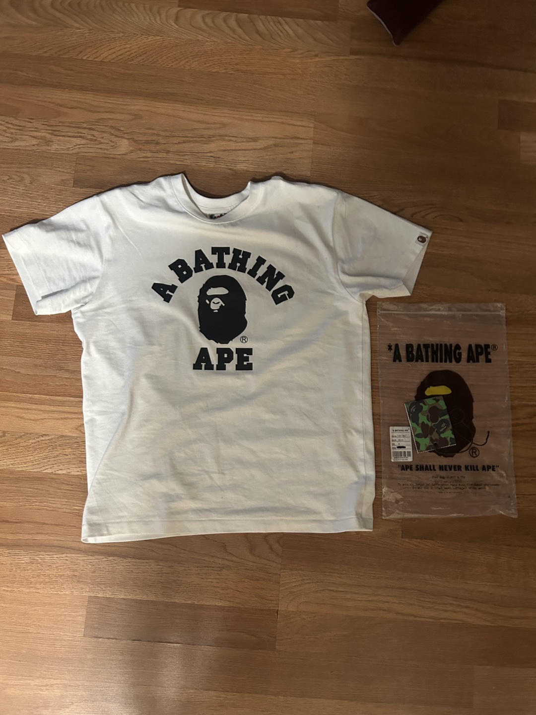 A Bathing Ape (BAPE) White T-Shirt - Size S