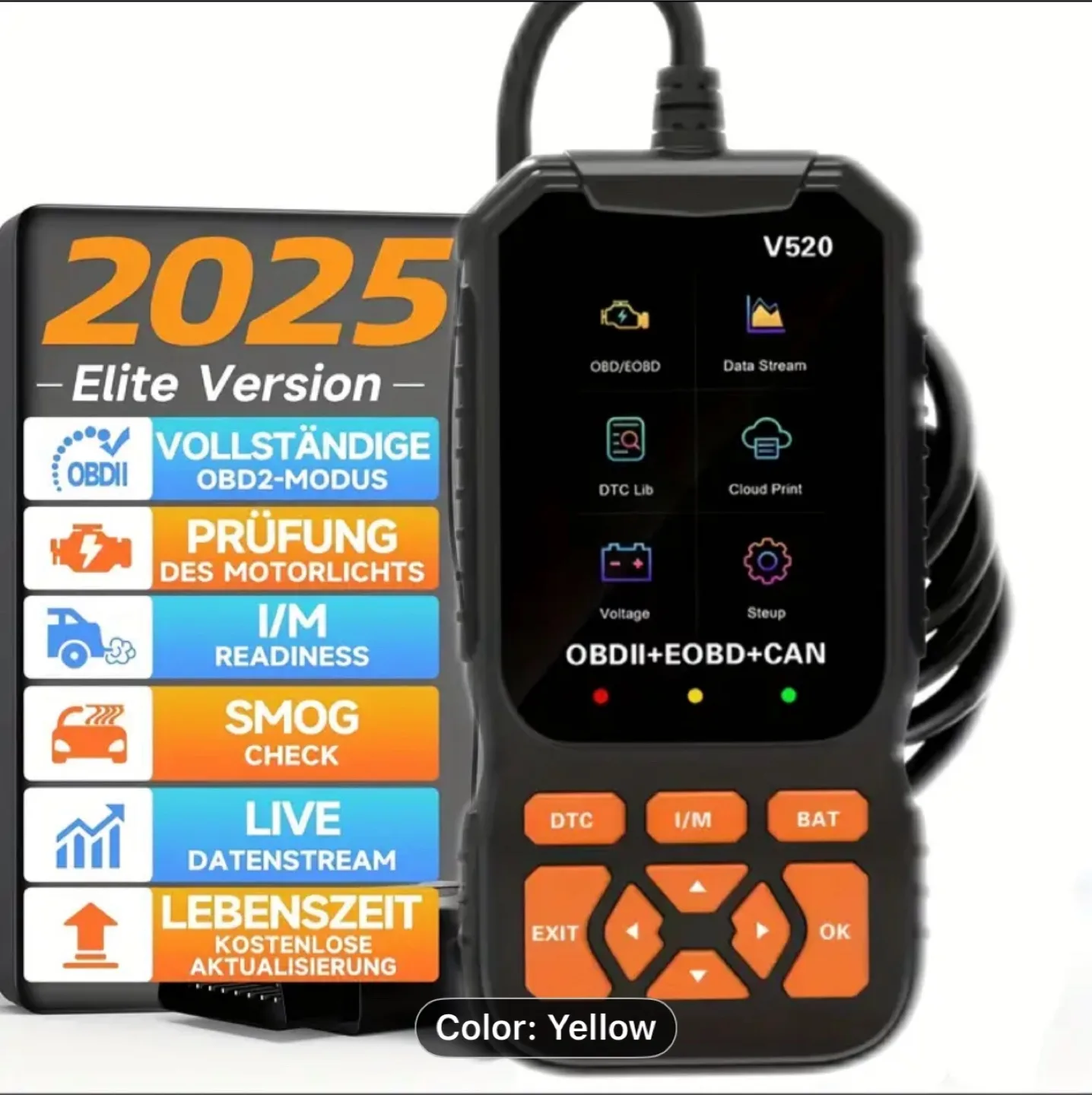 Professional OBD2 Scanner Heavy-Duty Code Reader thumbnail