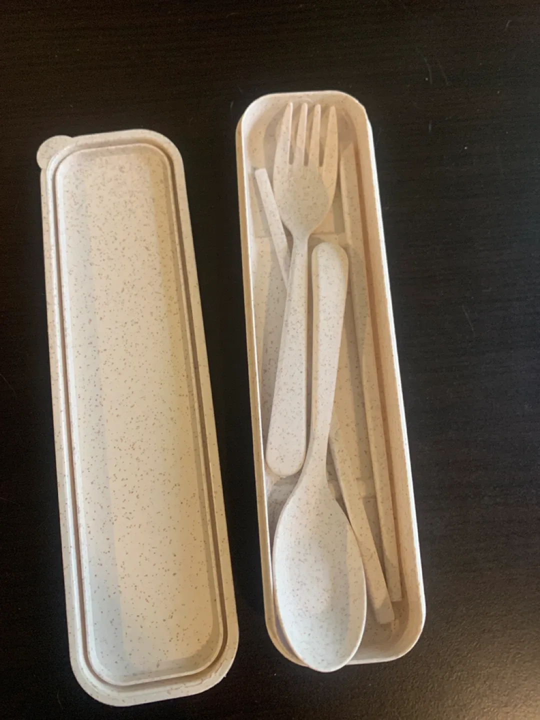 ‼️MOVING SALE‼️ Portable Utensil Set with Case - Beige thumbnail