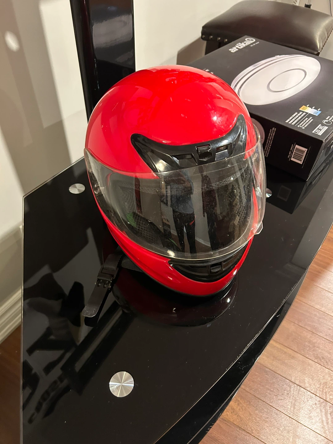 Red Motorcycle Helmet - photo 2