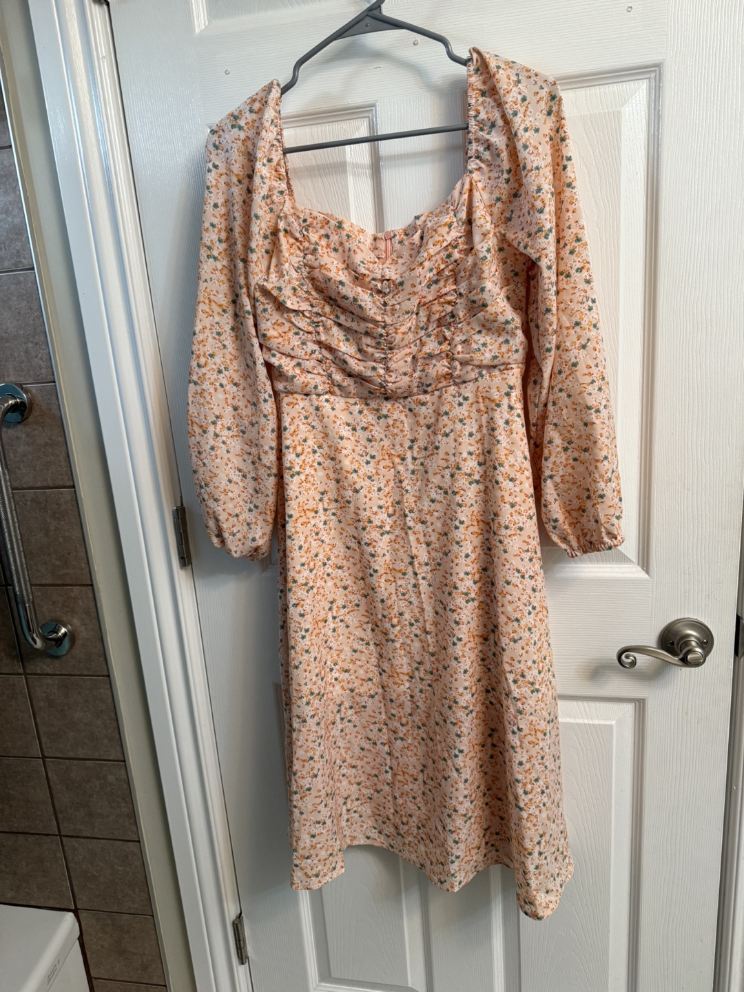 Floral Print Long Sleeve Dress
