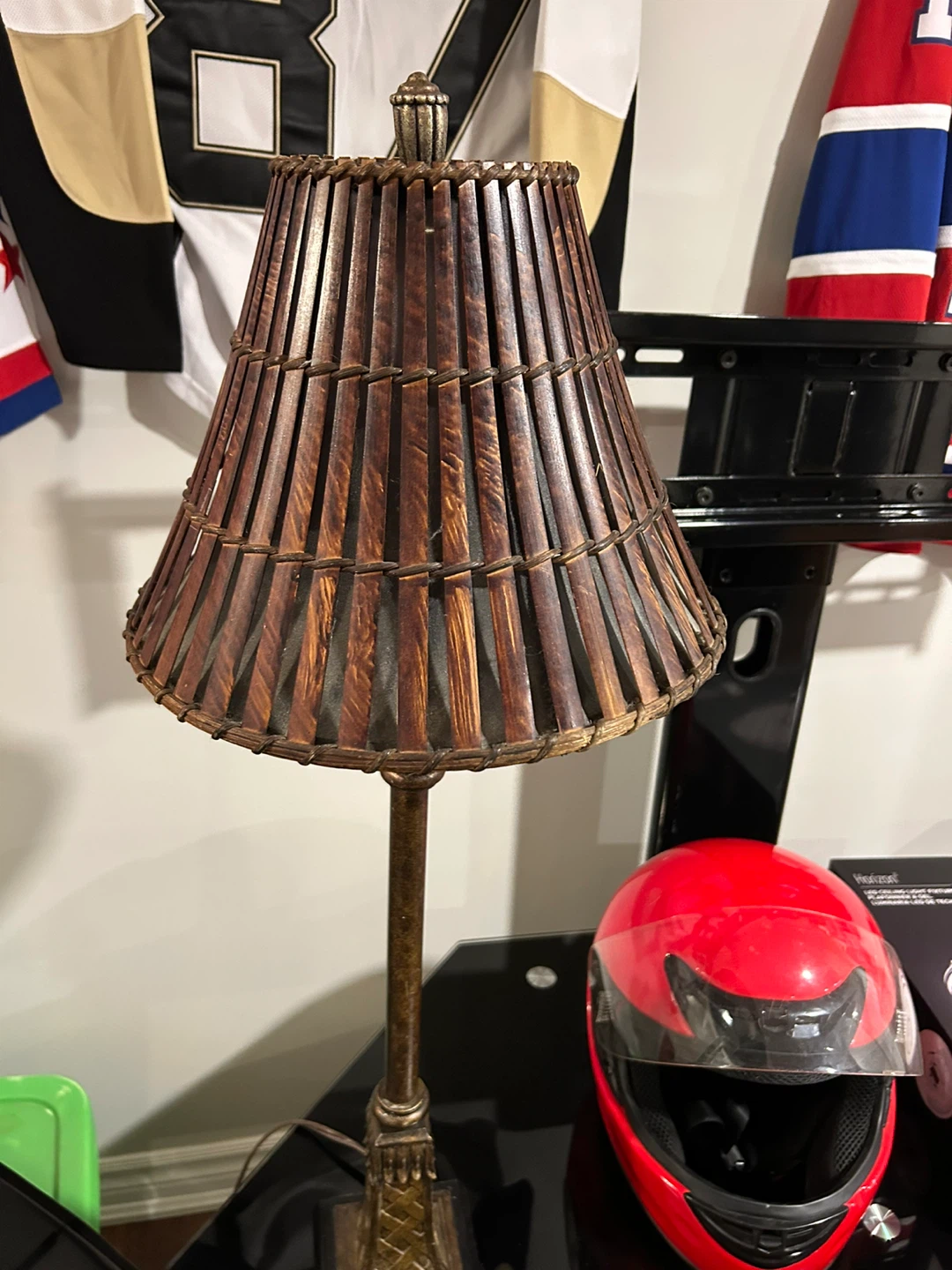 Table Lamp with Woven Shade - photo 2