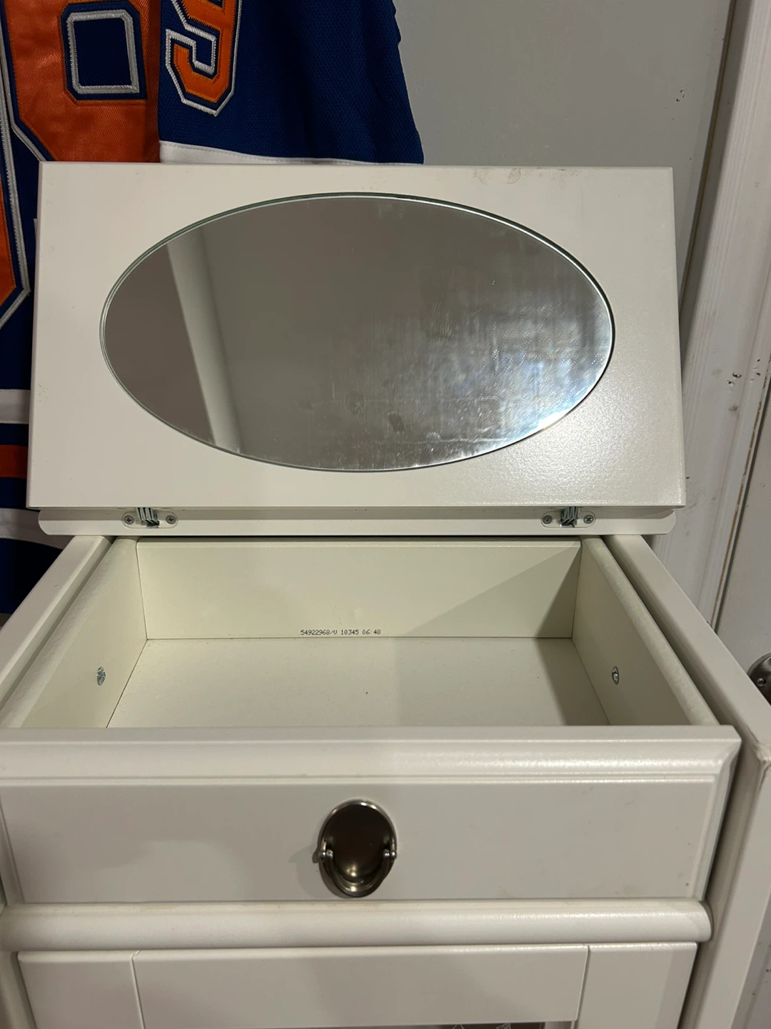 White Vanity Tower with Mirror - photo 2