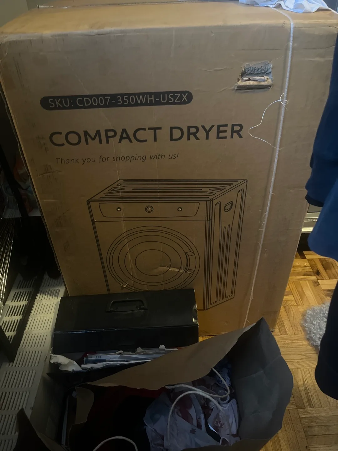 UNOPENED BOX Compact  Clothes Dryer - White thumbnail