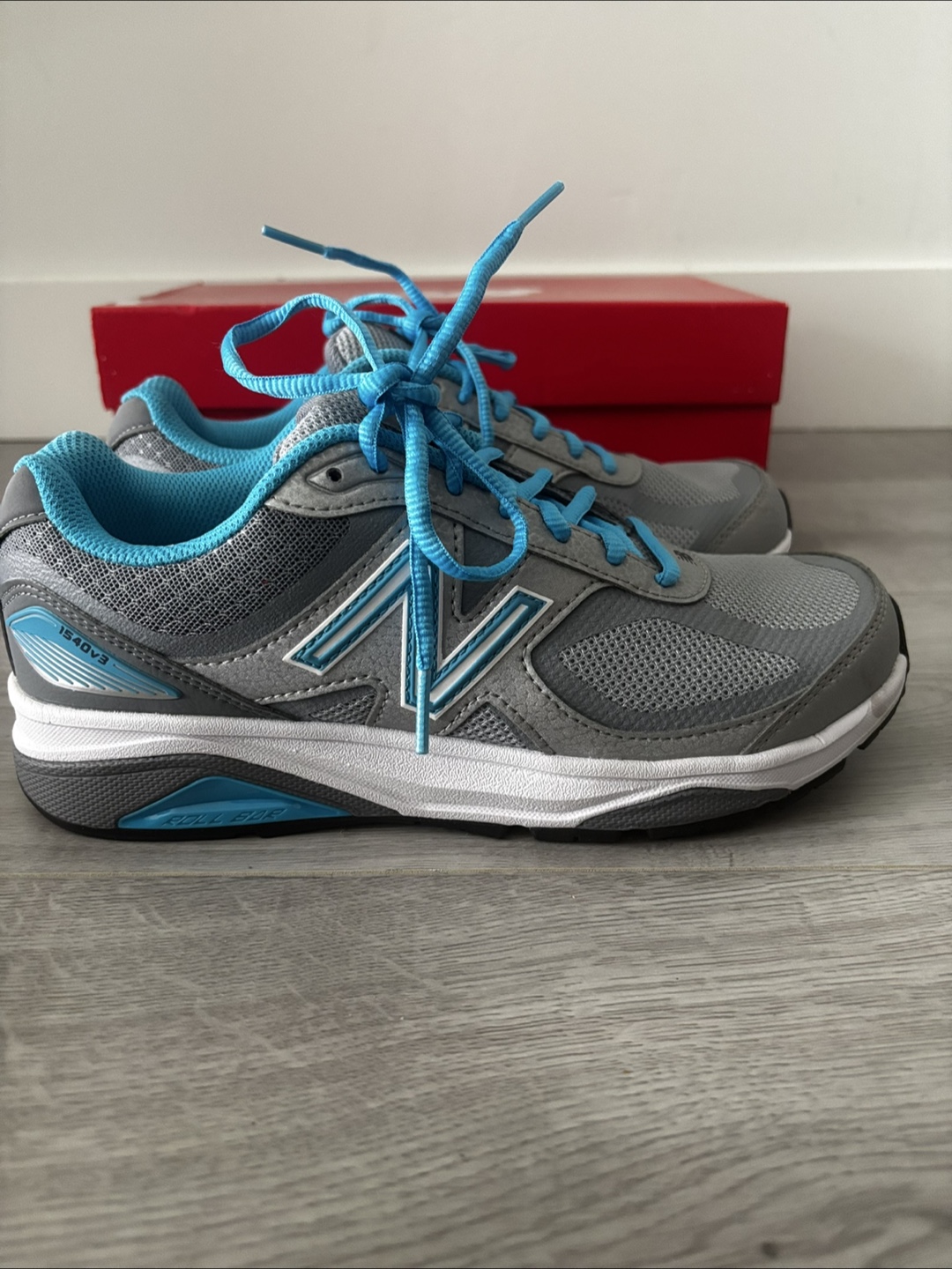 New Balance 1540v3 Grey & Blue Running Shoes - photo 2