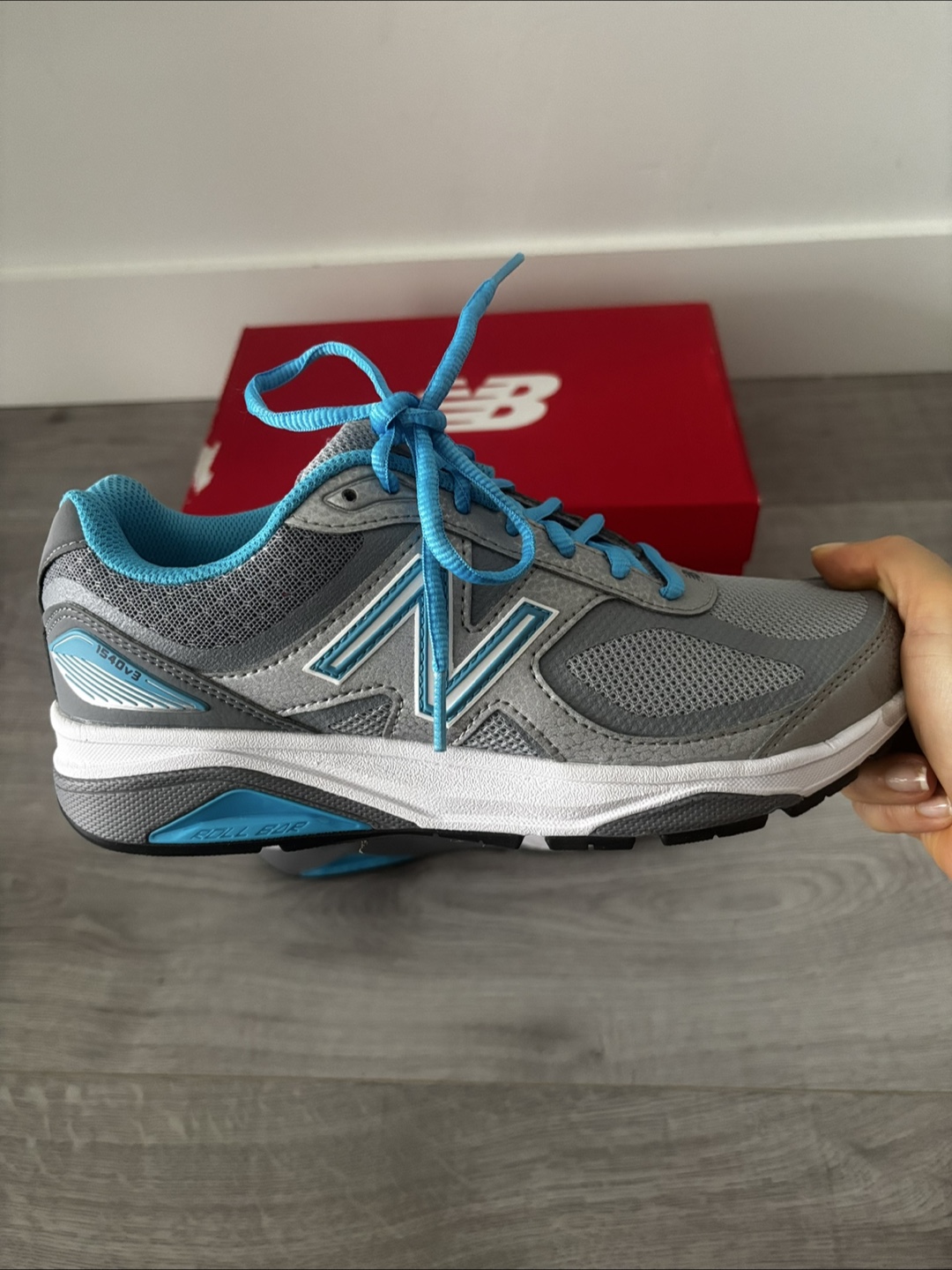 New Balance 1540v3 Grey & Blue Running Shoes - photo 3