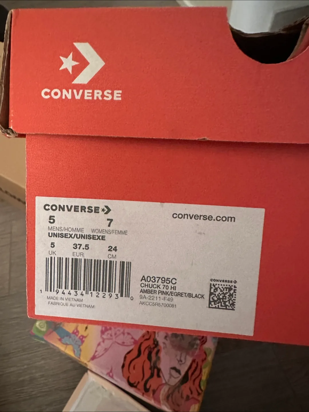 Converse Chuck 70 Hi Amber Pink/Egret - Size 7 image indicator(2)