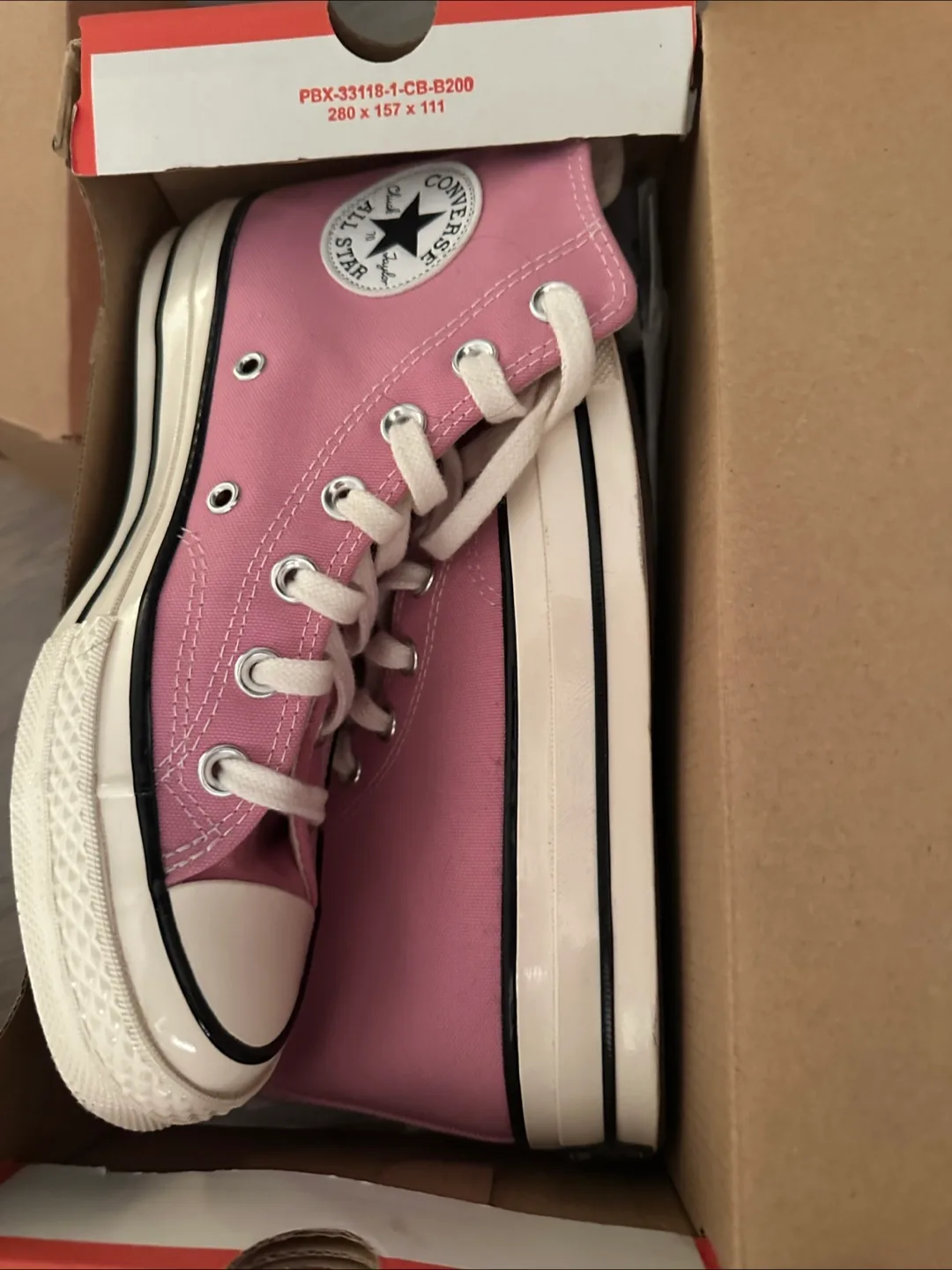 Converse Chuck 70 Hi Amber Pink/Egret - Size 7 thumbnail