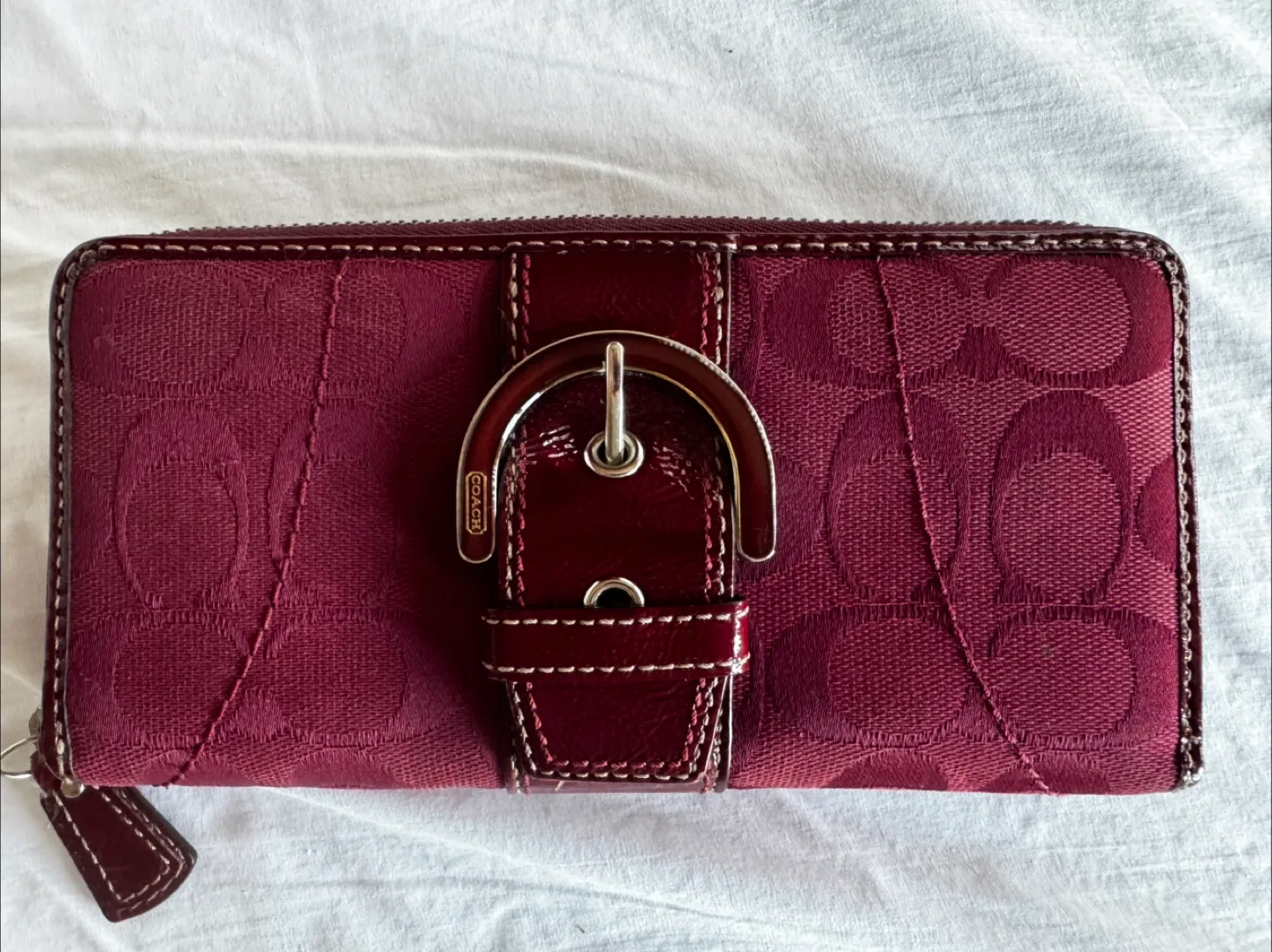 Coach Wallet - Burgundy thumbnail
