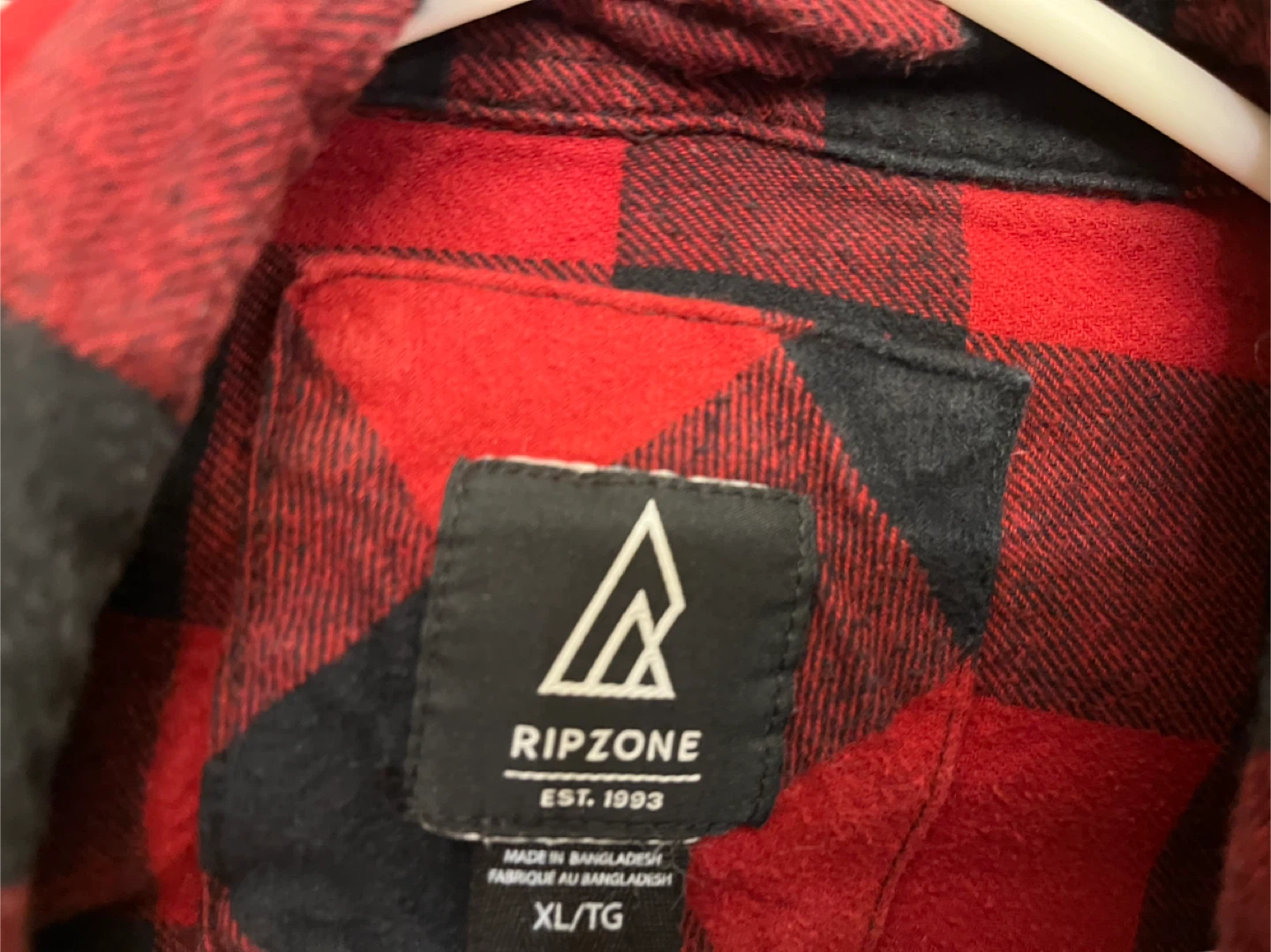 Ladies Ripzone Red and Black Flannel Shirt - XL - photo 4