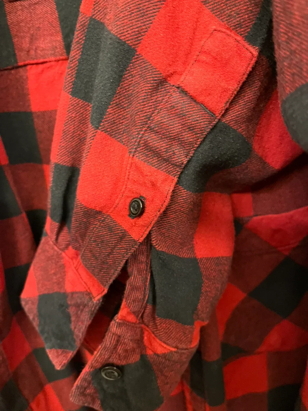 Ladies Ripzone Red and Black Flannel Shirt - XL image indicator(6)