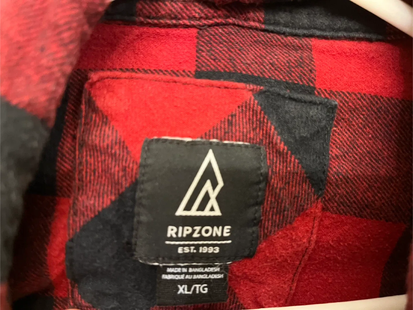 Ladies Ripzone Red and Black Flannel Shirt - XL image indicator(9)