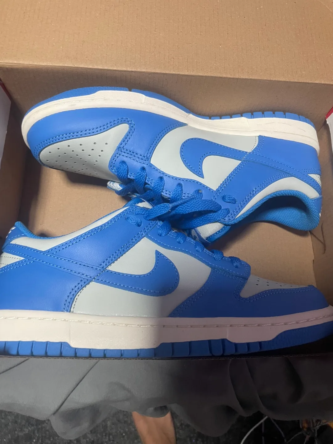 Nike Dunk Low (GS) Light Silver/Photo Blue - Size 7Y image indicator(3)